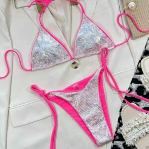 Biquini Cortininha Brilho Glam